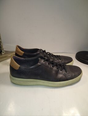 Ecco Soft 7 Gray Leather Sneaker Shoes Men's sz 11(45).